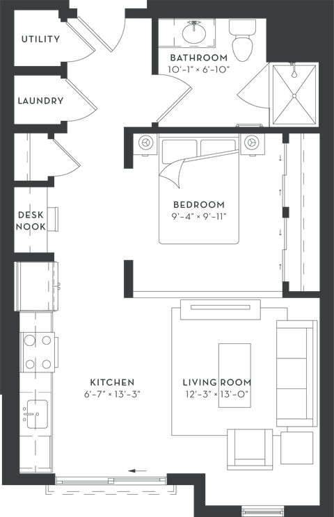 750 Hawthorn Row Studio-3 Beds Apartment for Rent - Photo Gallery 21