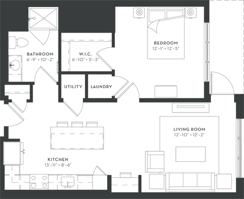 750 Hawthorn Row Studio-3 Beds Apartment for Rent - Photo Gallery 35