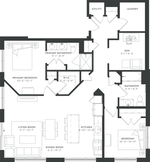 750 Hawthorn Row Studio-3 Beds Apartment for Rent - Photo Gallery 42