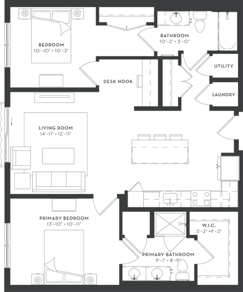 750 Hawthorn Row Studio-3 Beds Apartment for Rent - Photo Gallery 45