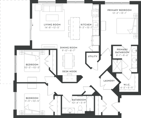 750 Hawthorn Row Studio-3 Beds Apartment for Rent - Photo Gallery 59