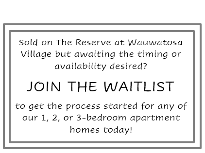 1, 2 or 3 Bedroom Waitlist