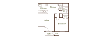a black and white floor plan of an apartment home