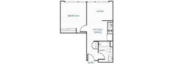 a floor plan of an apartment home.