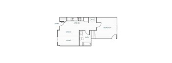 a floor plan of an apartment home.