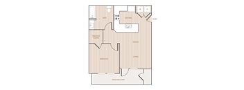 11A - 1 Bedroom 1 Bathroom - 644 Square Feet