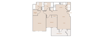 22B - 2 Bedroom 2 Bathroom 2C - 952 Square Feet