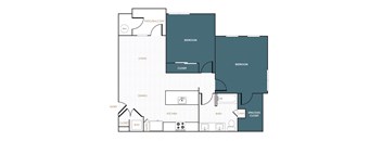 a blueprint of a floor plan of a house