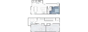 a floor plan of an apartment home.