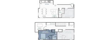 a floor plan of an apartment home.