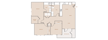 32A - 3 Bedroom 2 Bathroom - 1204 Square Feet