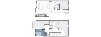 a floor plan of an apartment home.