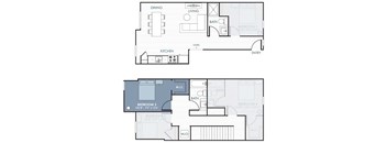 a floor plan of an apartment home.