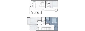 a floor plan of an apartment home.