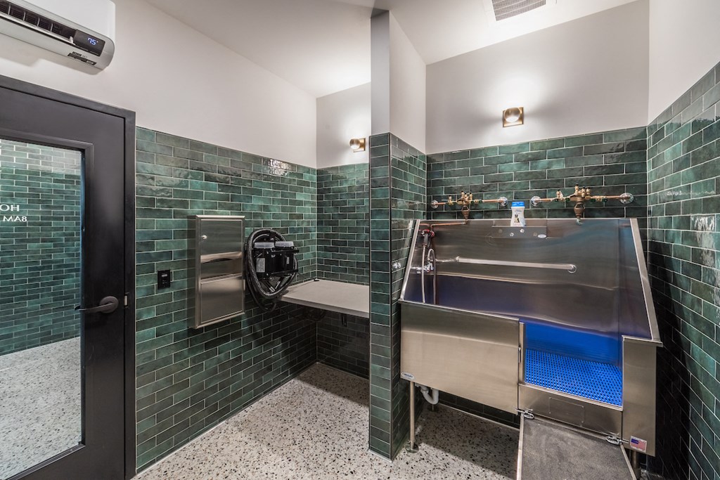 Dog wash and grooming table