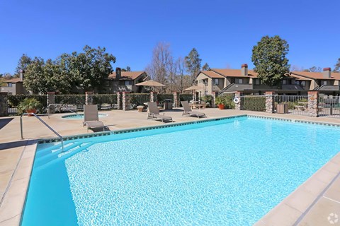 The pool at Elan River Village.