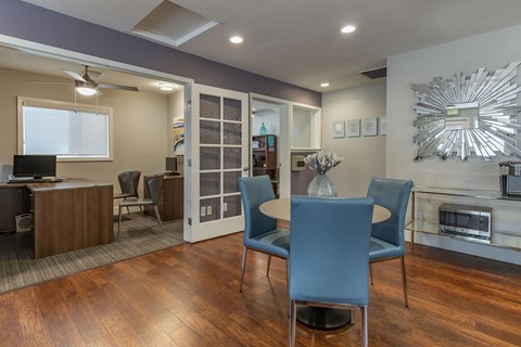 The leasing office at Portofino.