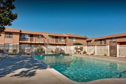 The swimming pool at Golden Meadows.