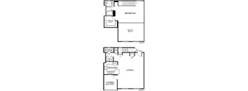 a black and white floor plan of a home