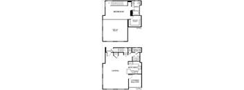 a black and white floor plan of a home