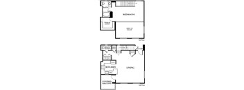 a black and white floor plan of a home