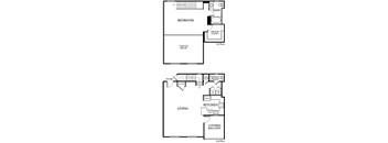 a black and white floor plan of a home