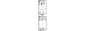 a black and white floor plan of a home
