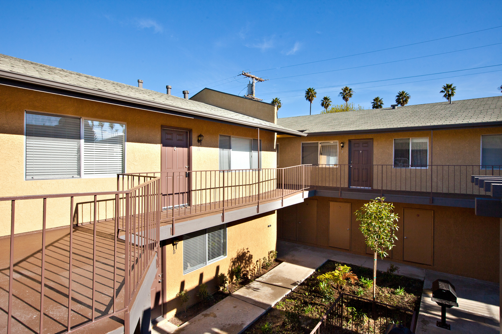 our apartments showcase a beautiful courtyard
