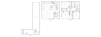 a blueprint of a floor plan of a house