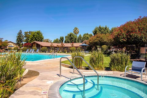 The spa at the pool area.