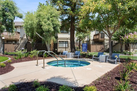 The spa at the pool area.