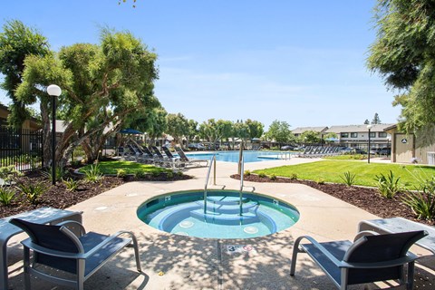 The spa at the pool area.