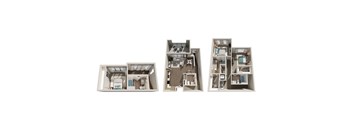 TH-C4 3 Bedroom 3_5 Bathroom Townhome Floor Plan 1779 Square Feet