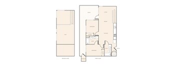 A floor plan of an apartment home.