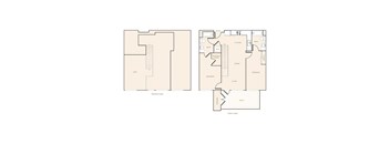 A floor plan of an apartment home.