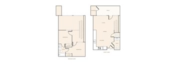 A floor plan of an apartment home.