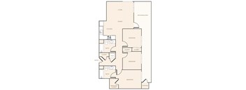 A floor plan of an apartment home.