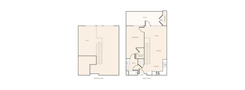 A floor plan of an apartment home.