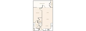 A floor plan of an apartment home.
