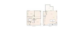 A floor plan of an apartment home.
