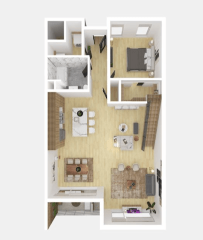 a floor plan of a house