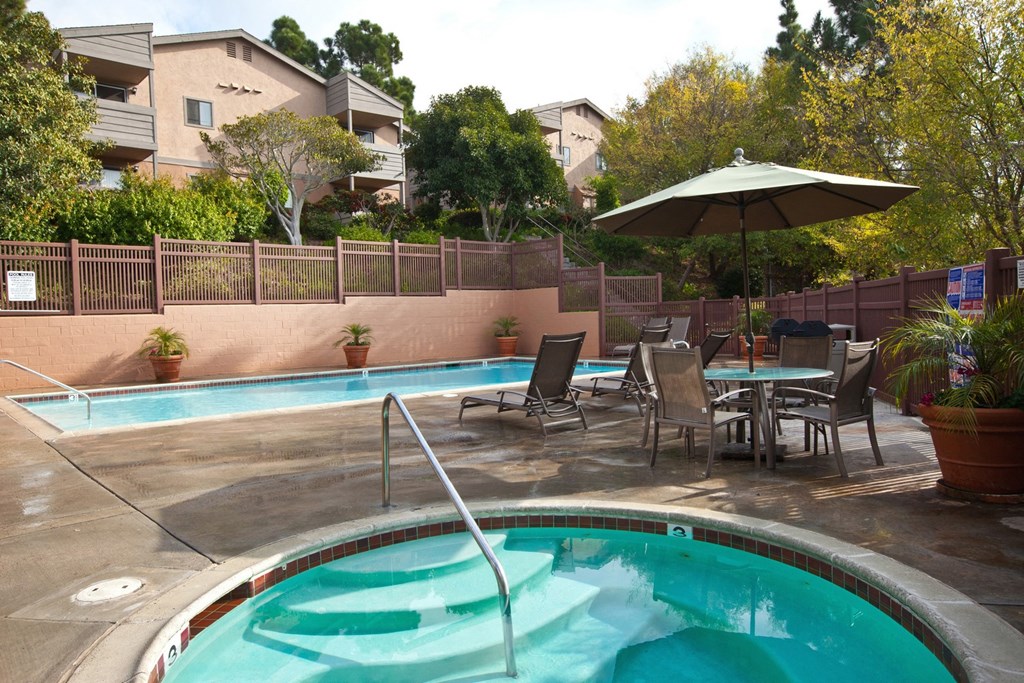 our apartments showcase an unique swimming pool