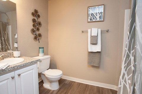 A bathroom with a toilet, sink, and towel rack.