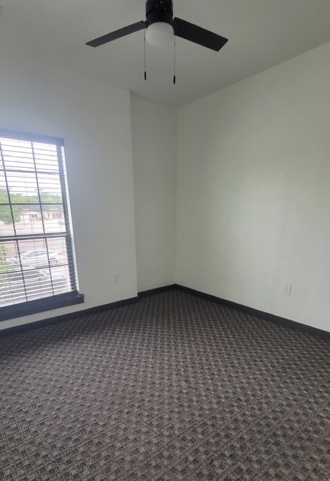 Carpeted room at The Talon, Denton, Texas