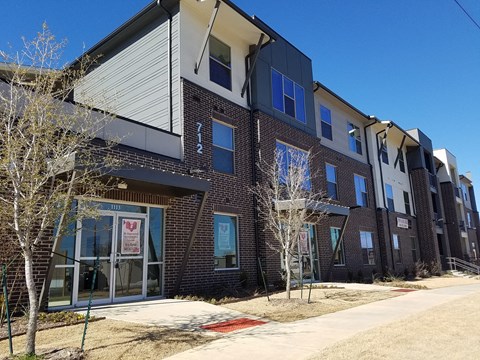 Building at SEVEN TWELVE LOFTS Apartments, Denton, TX