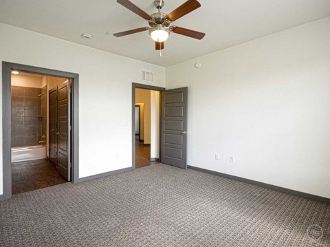 Bedroom at SEVEN TWELVE LOFTS Apartments, Denton, TX