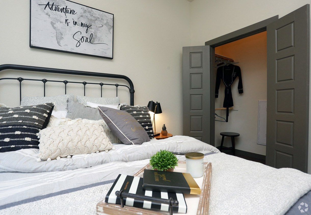 model closet at The Liberty Lofts, Gainesville, 76240