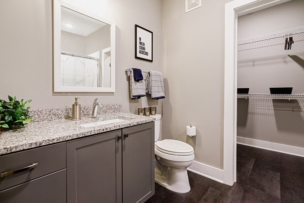 Bathroom With Storage at The Beeker, Columbus, OH
