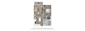 A1 1 Bedroom 1 Bathroom