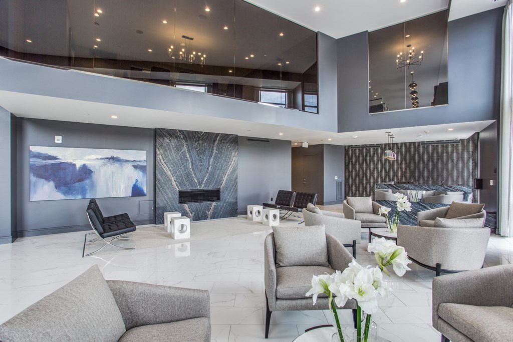 a view of the lobby at the westin resort & spa whistler